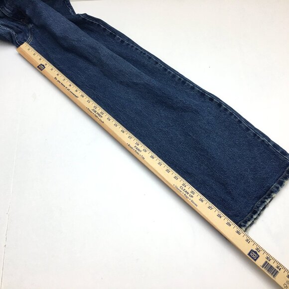 Wrangler Women's Loose Straight Leg Jeans Mid Rise Stretch Size 16 length 30" - Picture 7 of 9